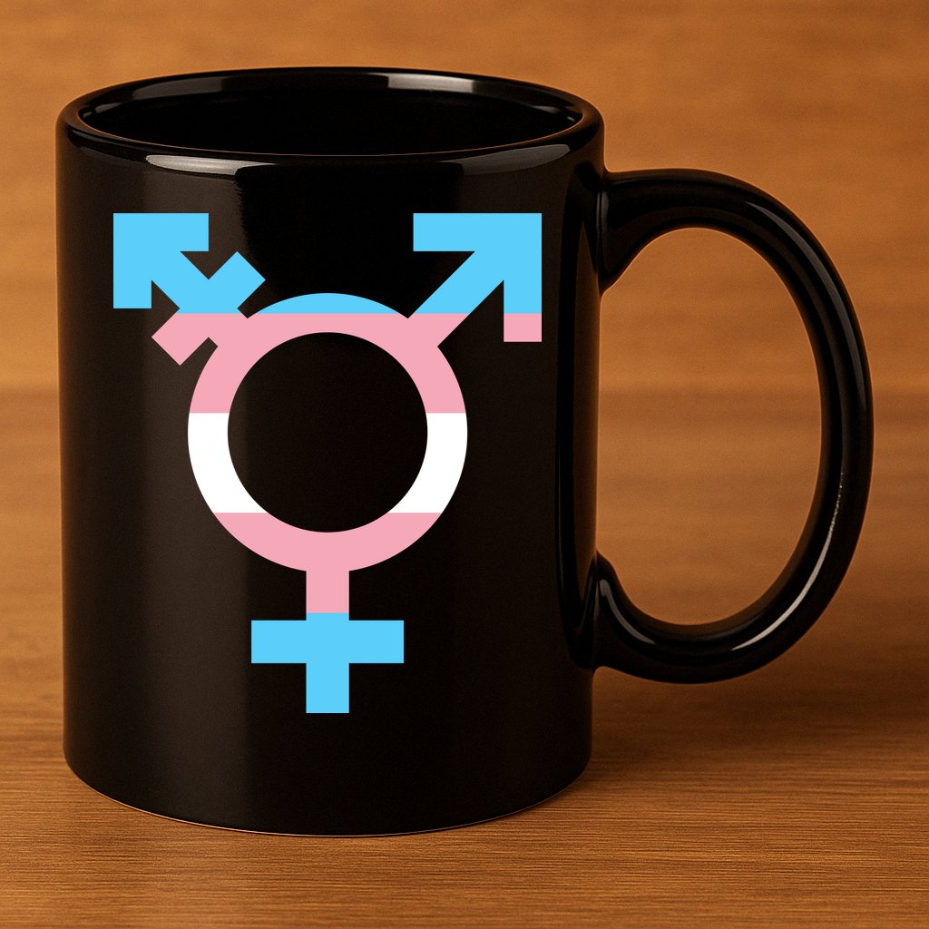Transgender Sign Logo Flag Pride Month 11oz C Handle Ceramic Mug