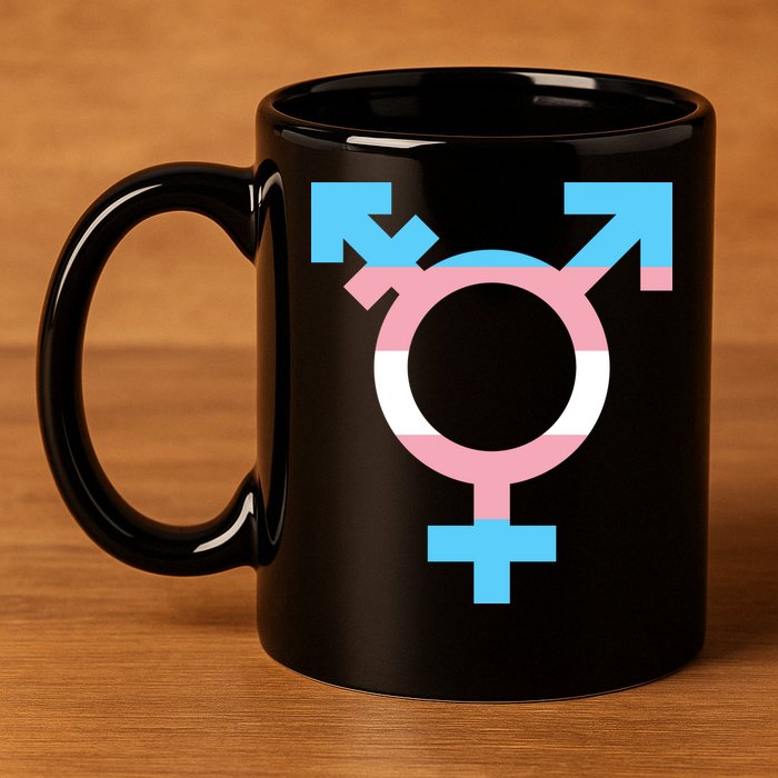 Transgender Sign Logo Flag Pride Month 11oz C Handle Ceramic Mug