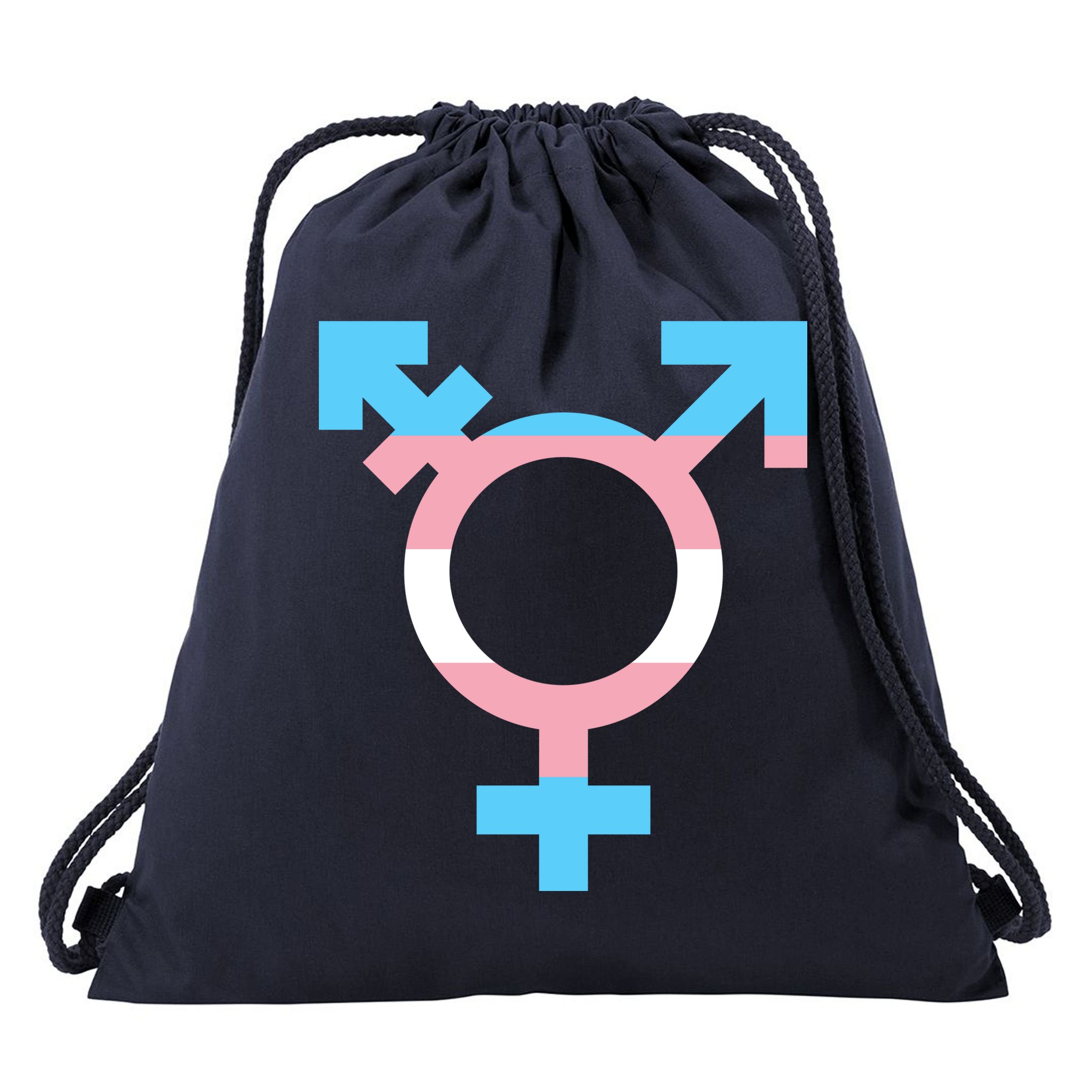 Transgender Sign Logo Flag Pride Month Drawstring Bag
