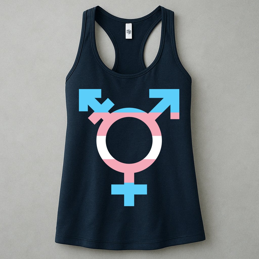 Transgender Sign Logo Flag Pride Month Womens Tank Top