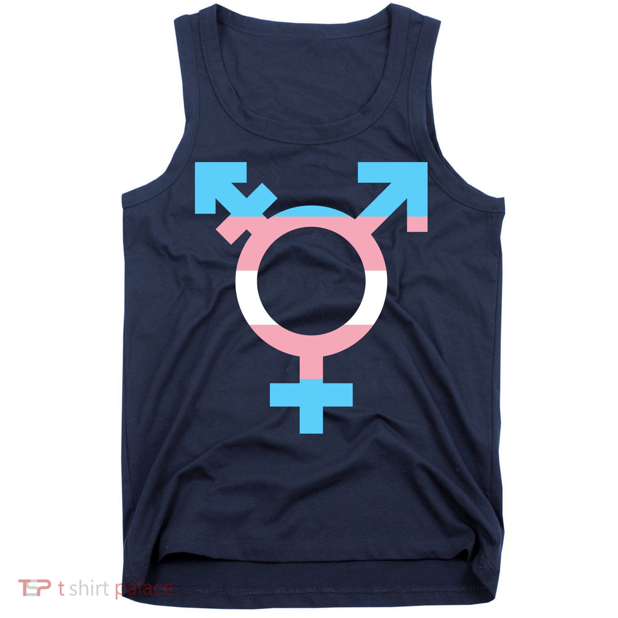 Transgender Sign Logo Flag Pride Month Tank Top