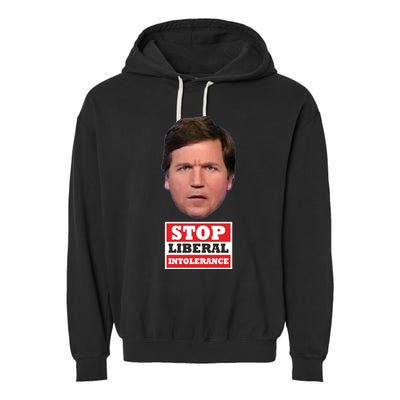 TuckerS Stop Liberal Intolerance Garment-Dyed Fleece Hoodie