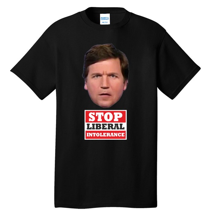 TuckerS Stop Liberal Intolerance Tall T-Shirt