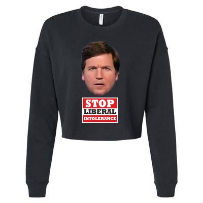 TuckerS Stop Liberal Intolerance Cropped Pullover Crew