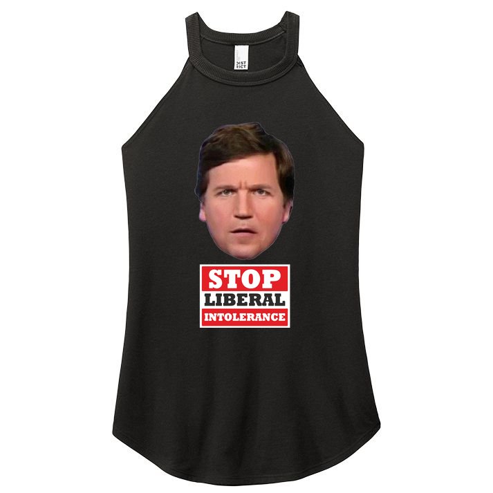TuckerS Stop Liberal Intolerance Women's Perfect Tri Rocker Tank