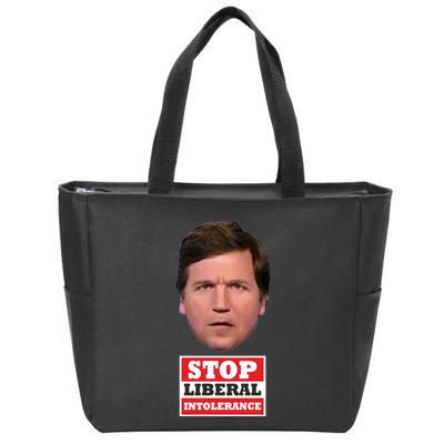 TuckerS Stop Liberal Intolerance Zip Tote Bag