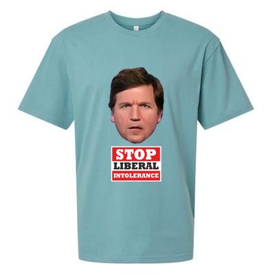 TuckerS Stop Liberal Intolerance Sueded Cloud Jersey T-Shirt