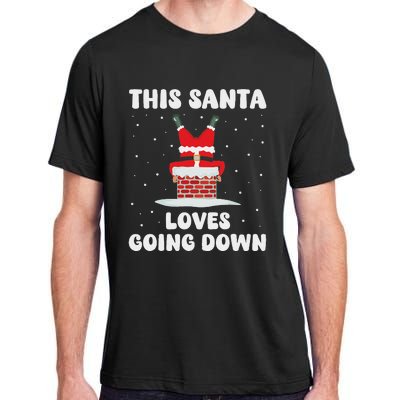 This Santa Loves Going Down Adult ChromaSoft Performance T-Shirt