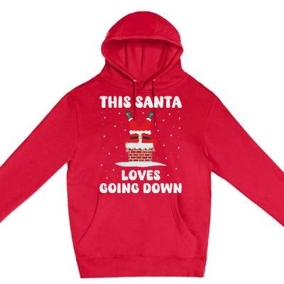 This Santa Loves Going Down Premium Pullover Hoodie