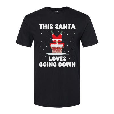 This Santa Loves Going Down Softstyle CVC T-Shirt