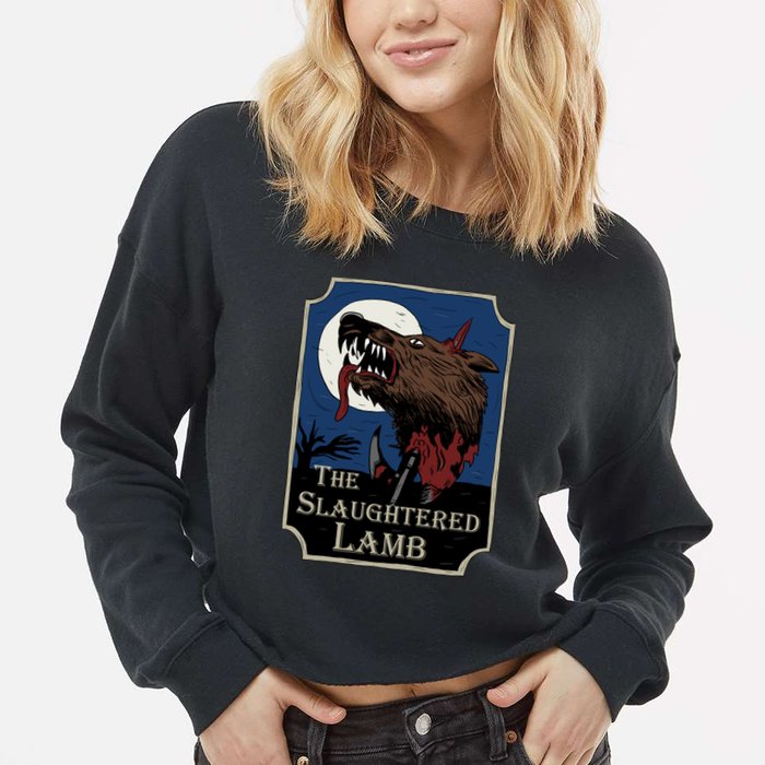 The Slaughtered Lamb Cropped Pullover Crew