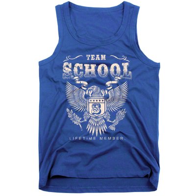 Team School Lifetime Member School Name Cool Gift Tank Top