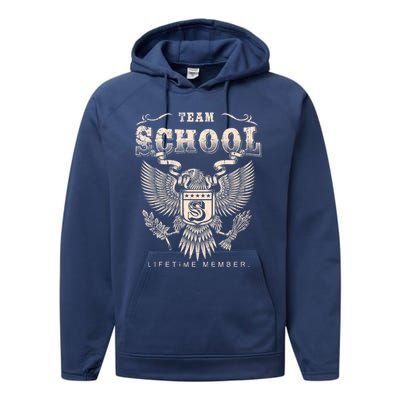 Team School Lifetime Member School Name Cool Gift Performance Fleece Hoodie