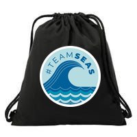 Team Seas Logo Drawstring Bag