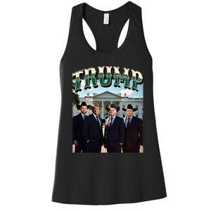 Thug Squad Life Trump Vance Kennedy Elon Trump Won Women's Racerback Tank