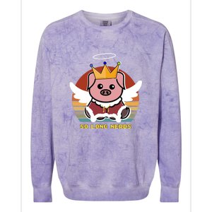 Techno So Long Nerds Colorblast Crewneck Sweatshirt