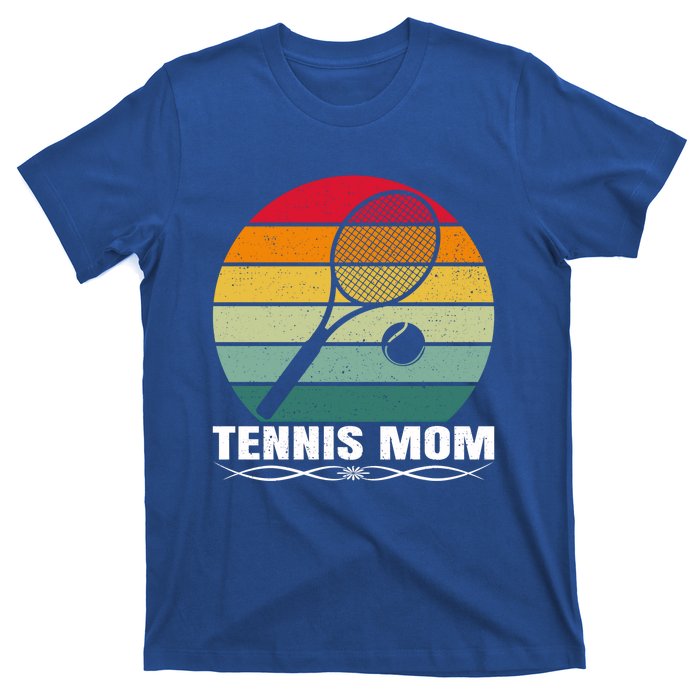 Tennis Sports Lover Vintage Tennis Mom Mother's Day Cute Gift T-Shirt