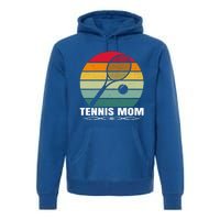 Tennis Sports Lover Vintage Tennis Mom Mother's Day Cute Gift Premium Hoodie