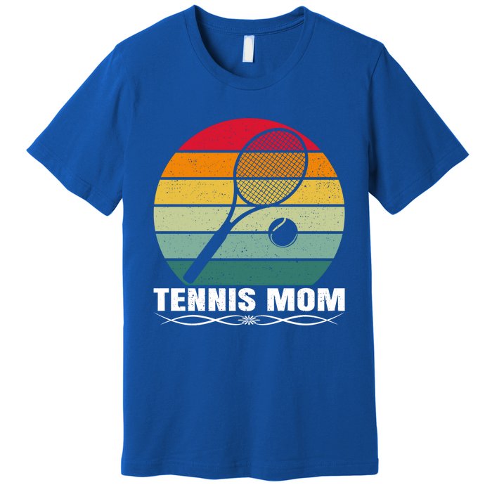 Tennis Sports Lover Vintage Tennis Mom Mother's Day Cute Gift Premium T-Shirt