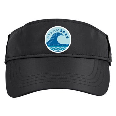 Team Seas Logo Adult Drive Performance Visor