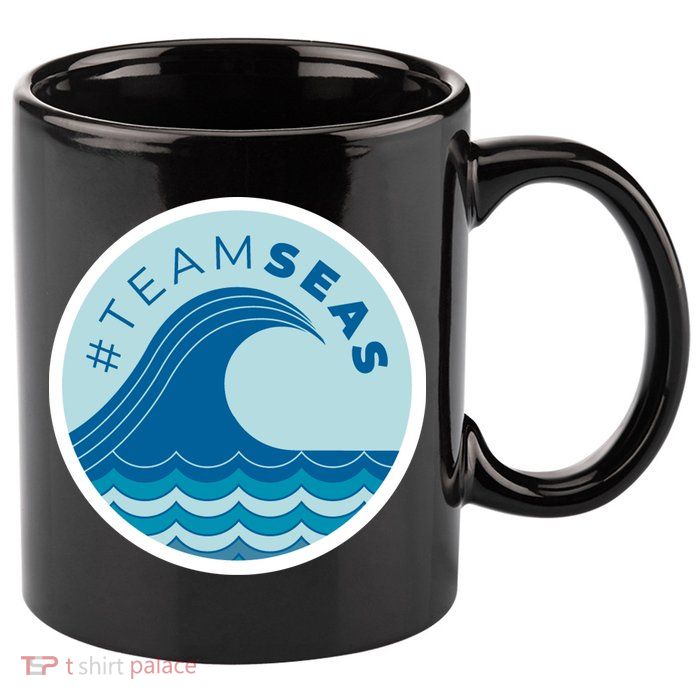Team Seas Logo 11oz C Handle Ceramic Mug