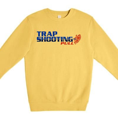 Trap Shooting Logo Premium Crewneck Sweatshirt