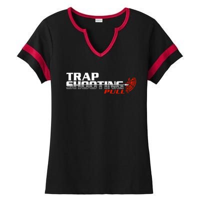 Trap Shooting Logo Ladies Halftime Notch Neck Tee