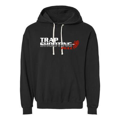 Trap Shooting Logo Garment-Dyed Fleece Hoodie