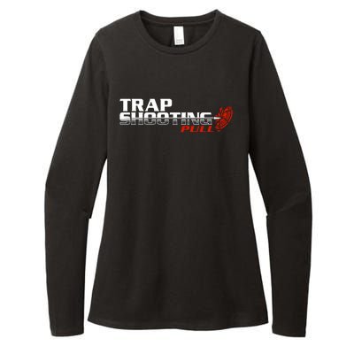 Trap Shooting Logo Womens CVC Long Sleeve Shirt