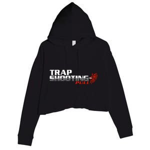 Trap Shooting Logo Crop Fleece Hoodie