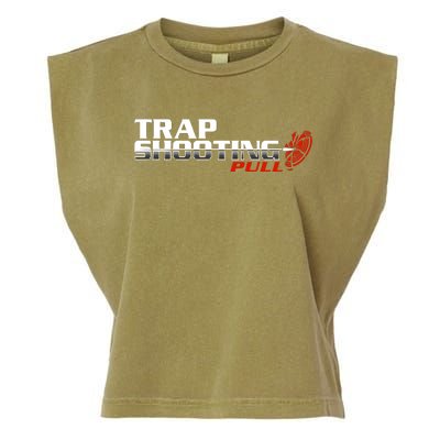 Trap Shooting Logo Garment-Dyed Women's Muscle Tee