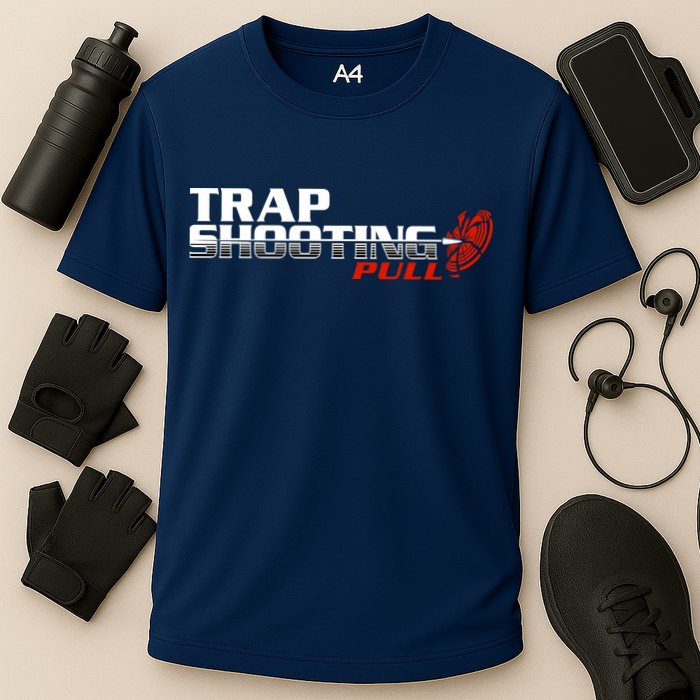 Trap Shooting Logo Cooling Performance Crew T-Shirt