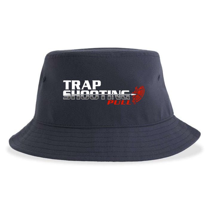 Trap Shooting Logo Sustainable Bucket Hat