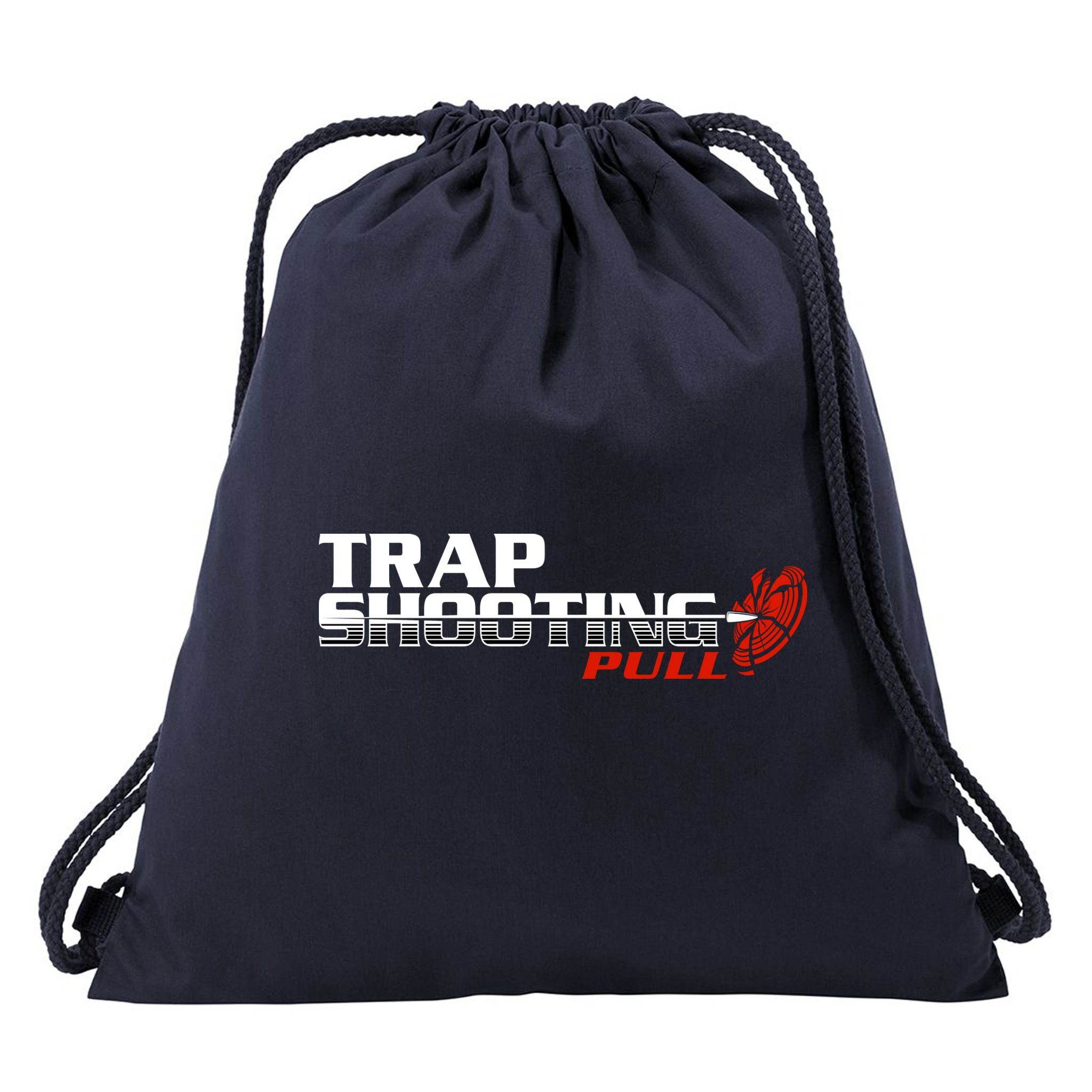 Trap Shooting Logo Drawstring Bag
