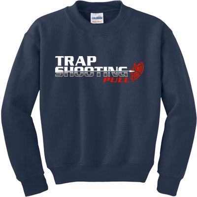 Trap Shooting Logo Kids Sweatshirt