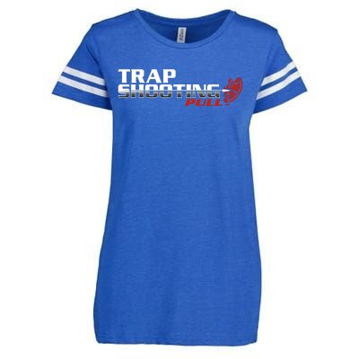 Trap Shooting Logo Enza Ladies Jersey Football T-Shirt