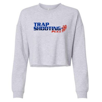 Trap Shooting Logo Cropped Pullover Crew