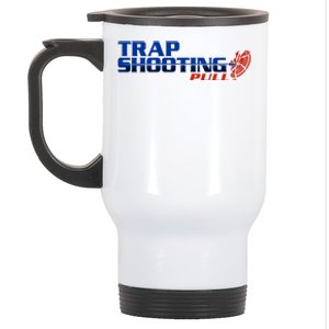 Trap Shooting Logo Stainless Steel Travel Mug