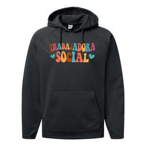 Trabajadora Social Latina Social Worker Spanish MSW Chingona Performance Fleece Hoodie