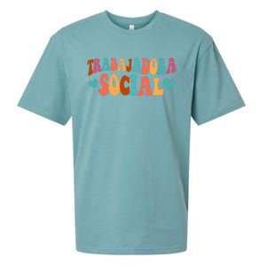 Trabajadora Social Latina Social Worker Spanish MSW Chingona Sueded Cloud Jersey T-Shirt