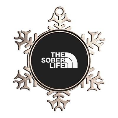 The Sober Life Na Aa Sober Recovery Metallic Star Ornament