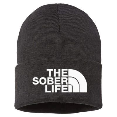 The Sober Life Na Aa Sober Recovery Sustainable Knit Beanie