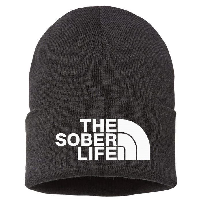 The Sober Life Na Aa Sober Recovery Sustainable Knit Beanie