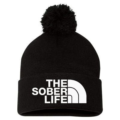 The Sober Life Na Aa Sober Recovery Pom Pom 12in Knit Beanie