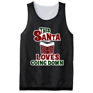 This Santa Loves Going Down Mesh Reversible Basketball Jersey Tank