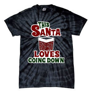 This Santa Loves Going Down Tie-Dye T-Shirt