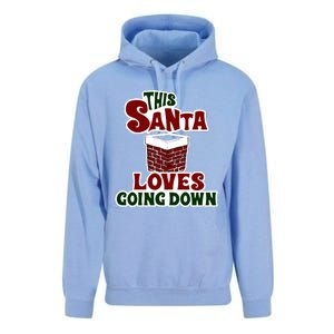 This Santa Loves Going Down Unisex Surf Hoodie