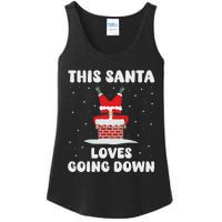 This Santa Loves Going Down Funny Christmas Adult Humor Meme Ladies Essential Tank