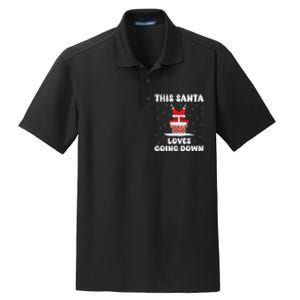 This Santa Loves Going Down Funny Christmas Adult Humor Meme Dry Zone Grid Polo