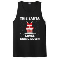 This Santa Loves Going Down Funny Christmas Adult Humor Meme PosiCharge Competitor Tank